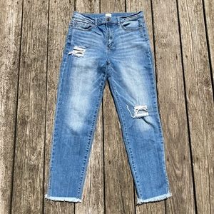 High Waisted Ripped Jeans